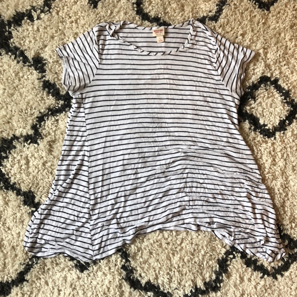 Mossimo Black and White Stripe T-shirt